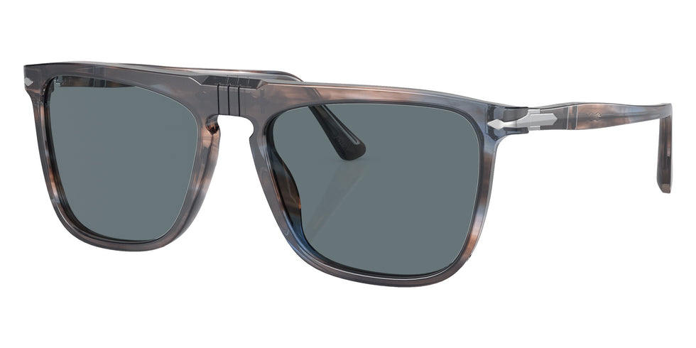 Persol PO3225S 11553R 56 - Striped Blue / Dark Blue Polarized + AR #id:po3225s11553r_s:100105