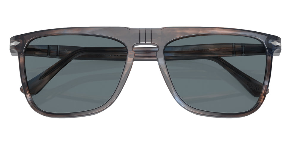 Persol PO3225S 11553R 56 - Striped Blue / Dark Blue Polarized + AR #id:po3225s11553r_s:100125