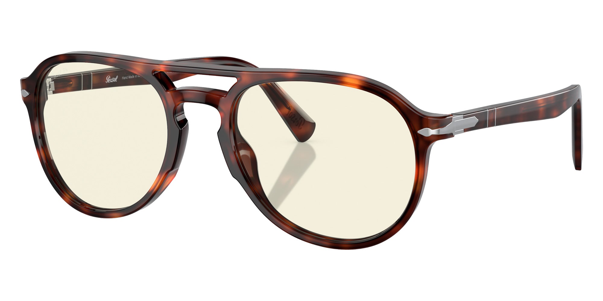 Persol PO3235S 24/BL 55 - Havana / Photochromic Clear to Gray with Blue Light Filter Mirrored #id:po3235s24bl_s:100105