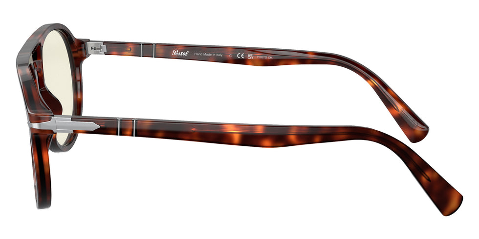 Persol PO3235S 24/BL 55 - Havana / Photochromic Clear to Gray with Blue Light Filter Mirrored #id:po3235s24bl_s:100110