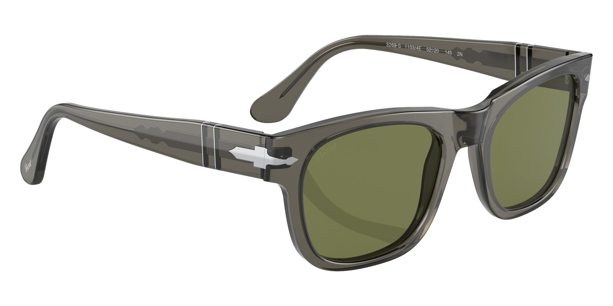 Persol PO3269S 11034E 52 - Opal Smoke / Light Green #id:po3269s11034e_s:100120