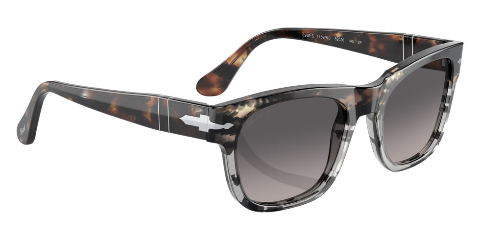 Persol PO3269S 1159M3 52 - Brown/Gray Cut Tortoise / Polarized Gray Gradient #id:po3269s1159m3_s:102125