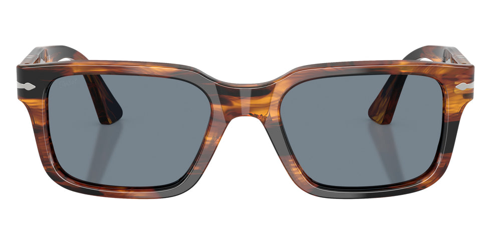 Persol PO3272S 123556 55 - Striped Black & Brown / Light Blue #id:po3272s123556_s:104100