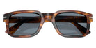 Persol PO3272S 123556 55 - Striped Black & Brown / Light Blue #id:po3272s123556_s:104125