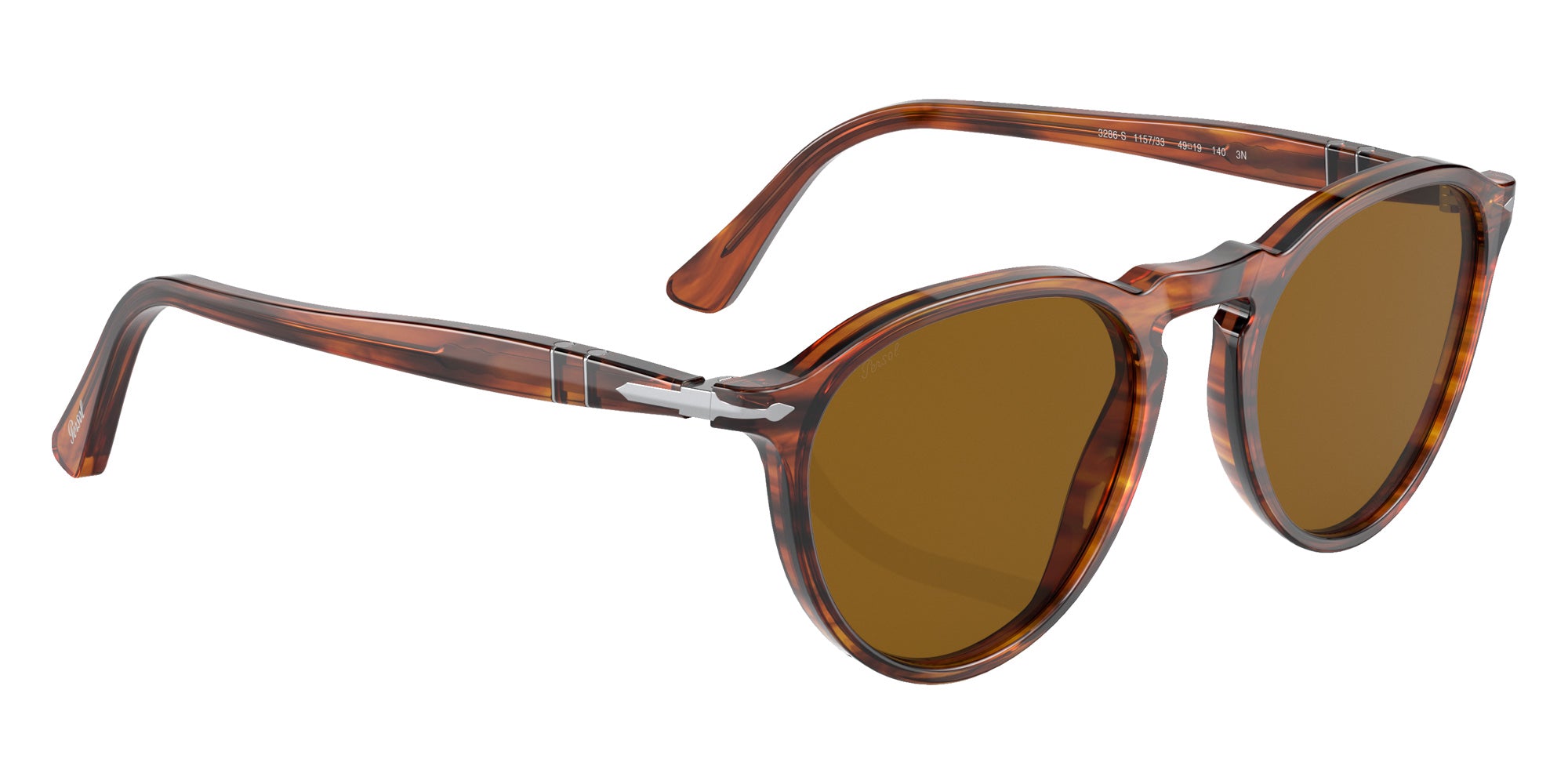 Persol PO3286S 115733 51 - Striped Red / Brown #id:po3286s115733_s:102120