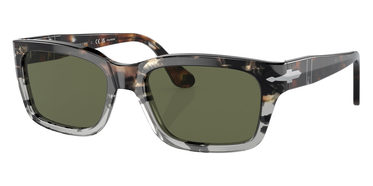 Persol PO3301S 115958 54 - Brown Cut Gray Tortoise / Green Polarized #id:po3301s115958_s:100105