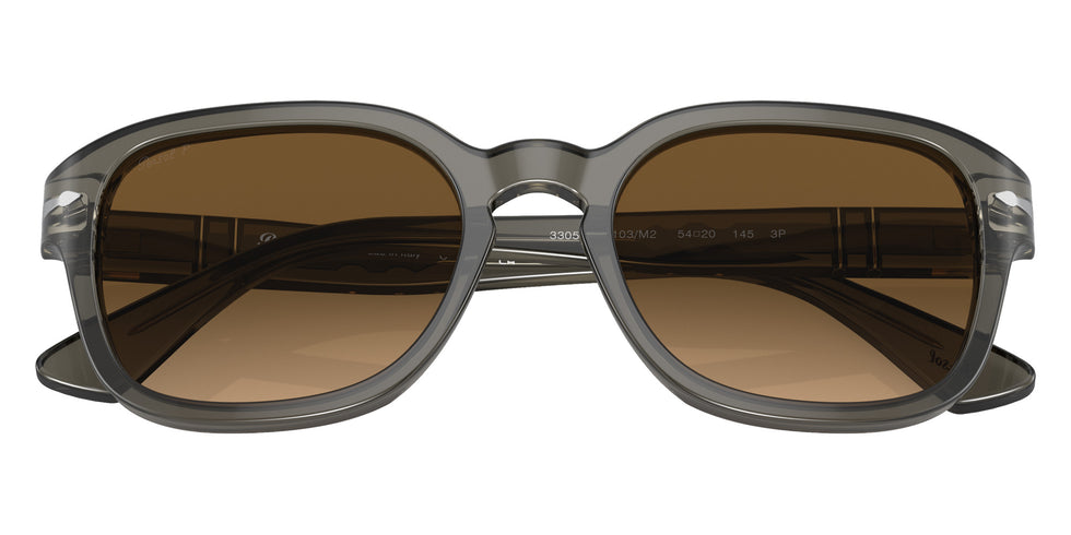 Persol PO3305S 1103M2 54 - Gray Taupe Transparent / Brown Polarized #id:po3305s1103m2_s:102120
