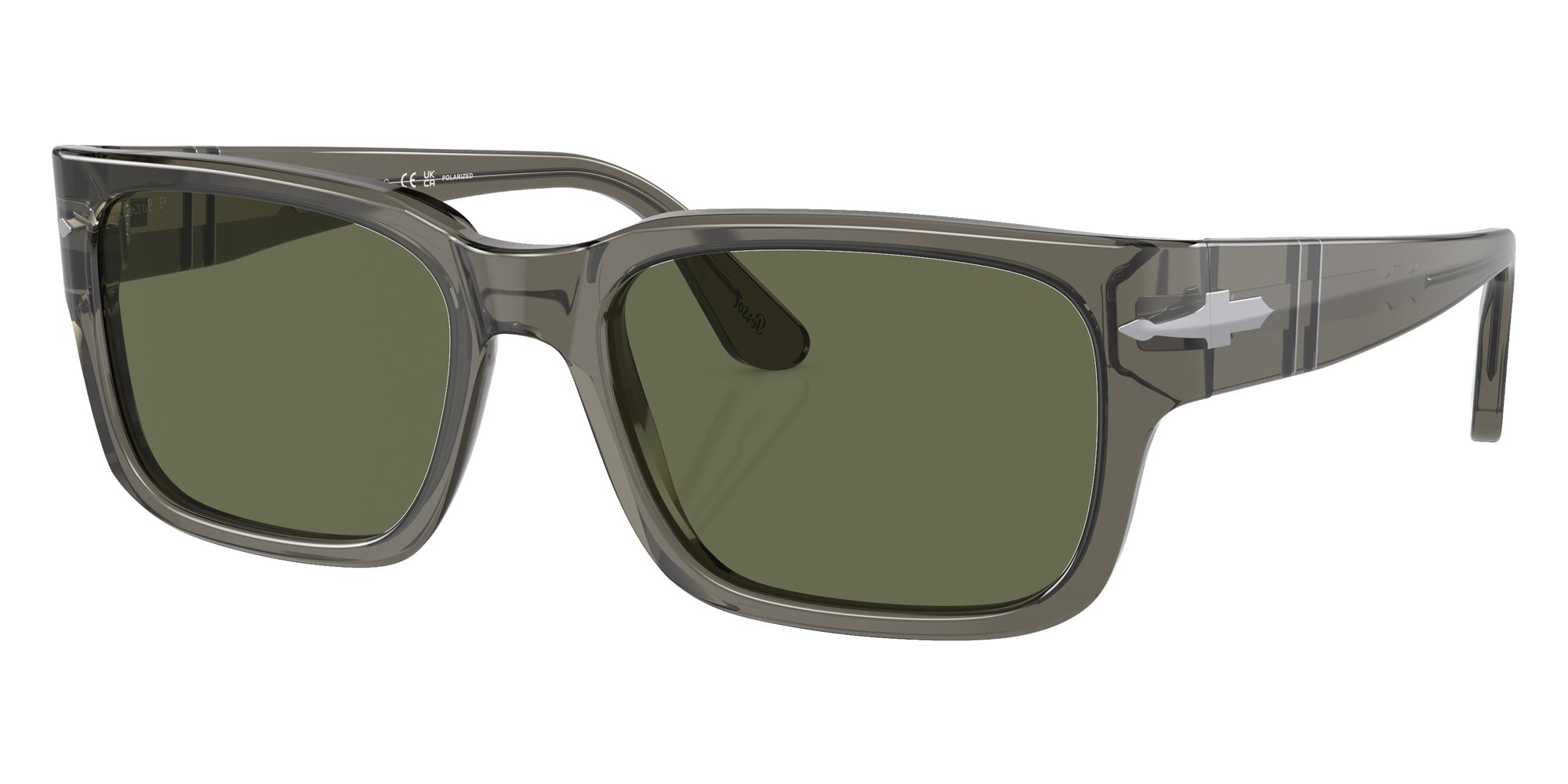 Persol PO3315S 110358 58 - Transparent Taupe Gray / Polarized Green #id:po3315s110358_s:100105