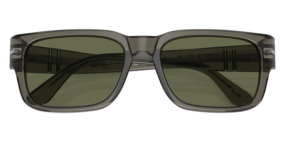 Persol PO3315S 110358 58 - Transparent Taupe Gray / Polarized Green #id:po3315s110358_s:100125