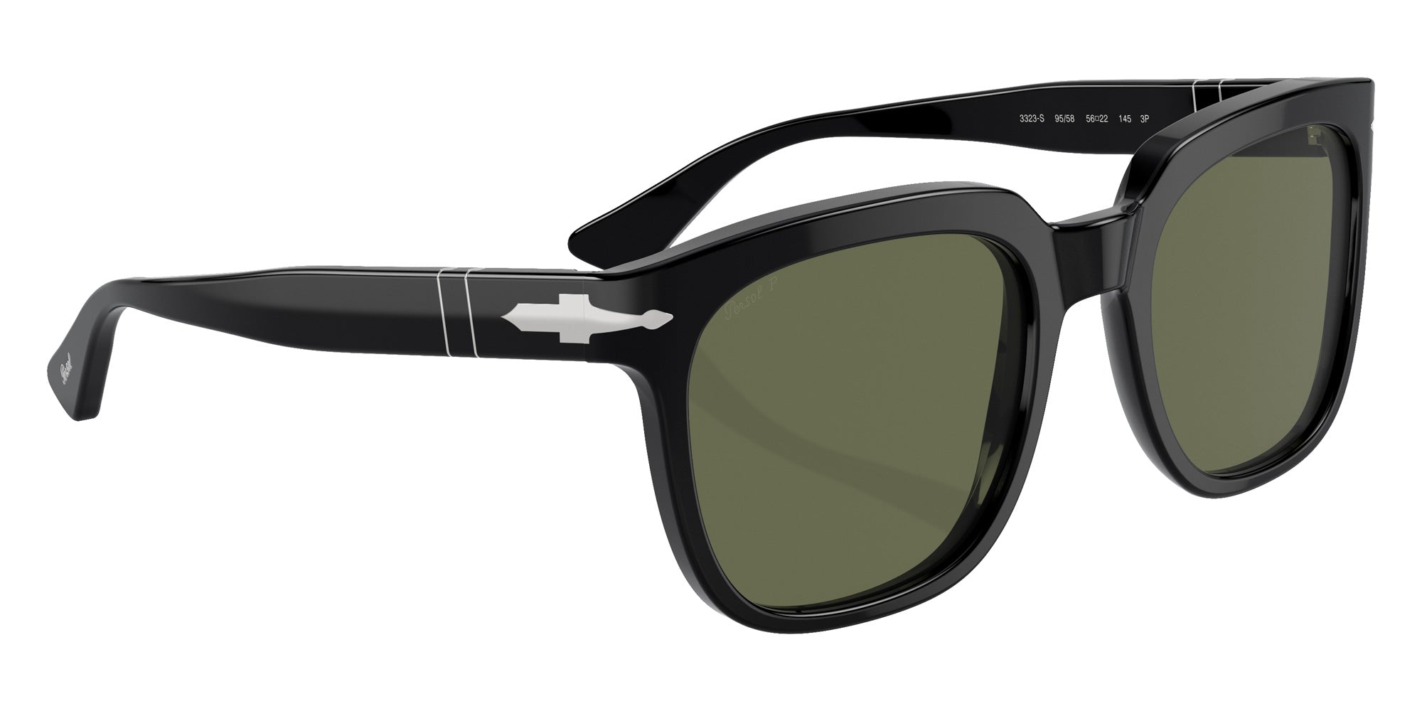 Persol PO3323S 95/58 56 - Black / Green Polarized #id:po3323s9558_s:102120