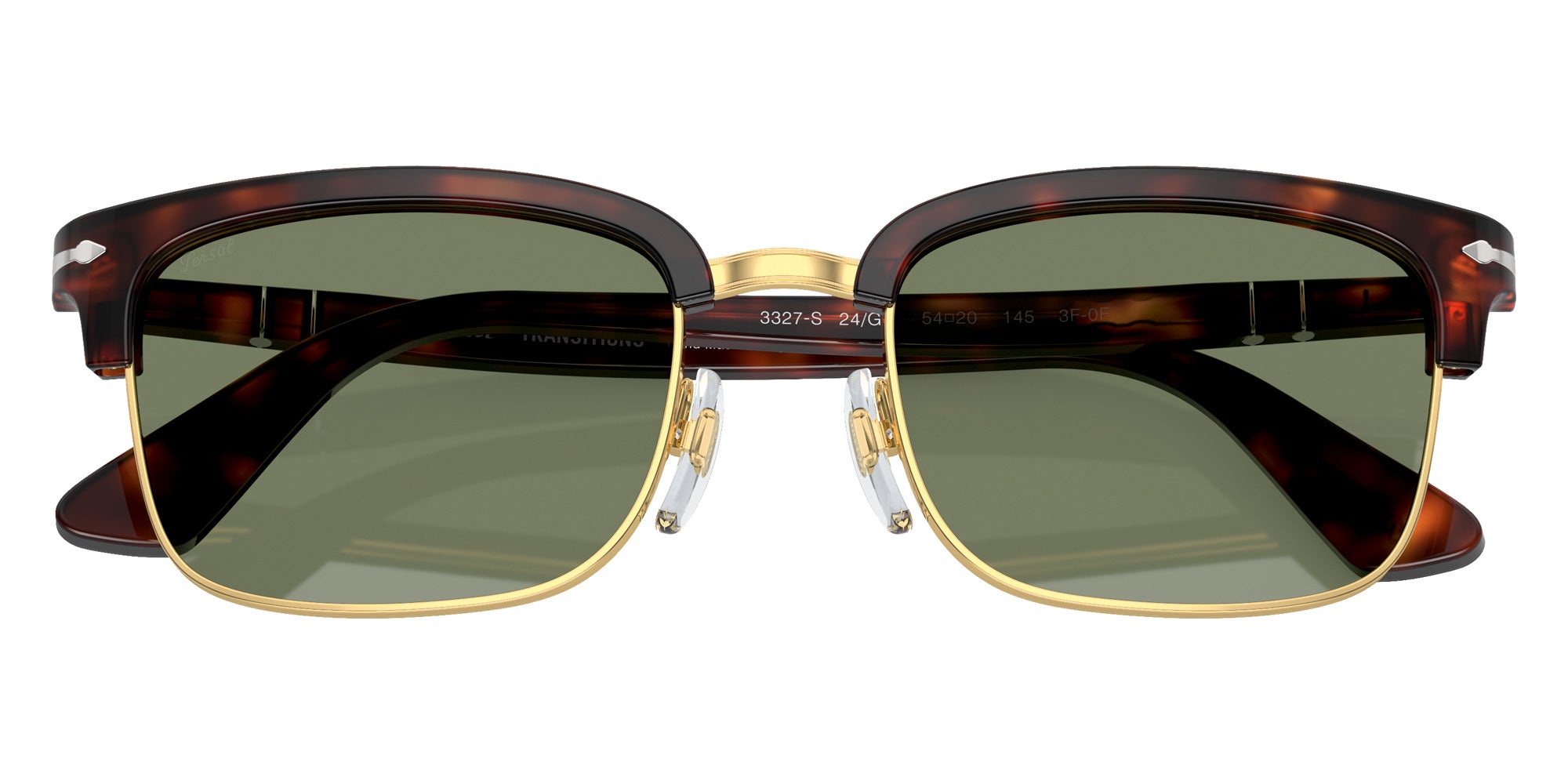 Persol PO3327S - Transitions�� 24/GJ 56 - Havana / Transitions 8 Green #id:po3327s24gj_s:100100