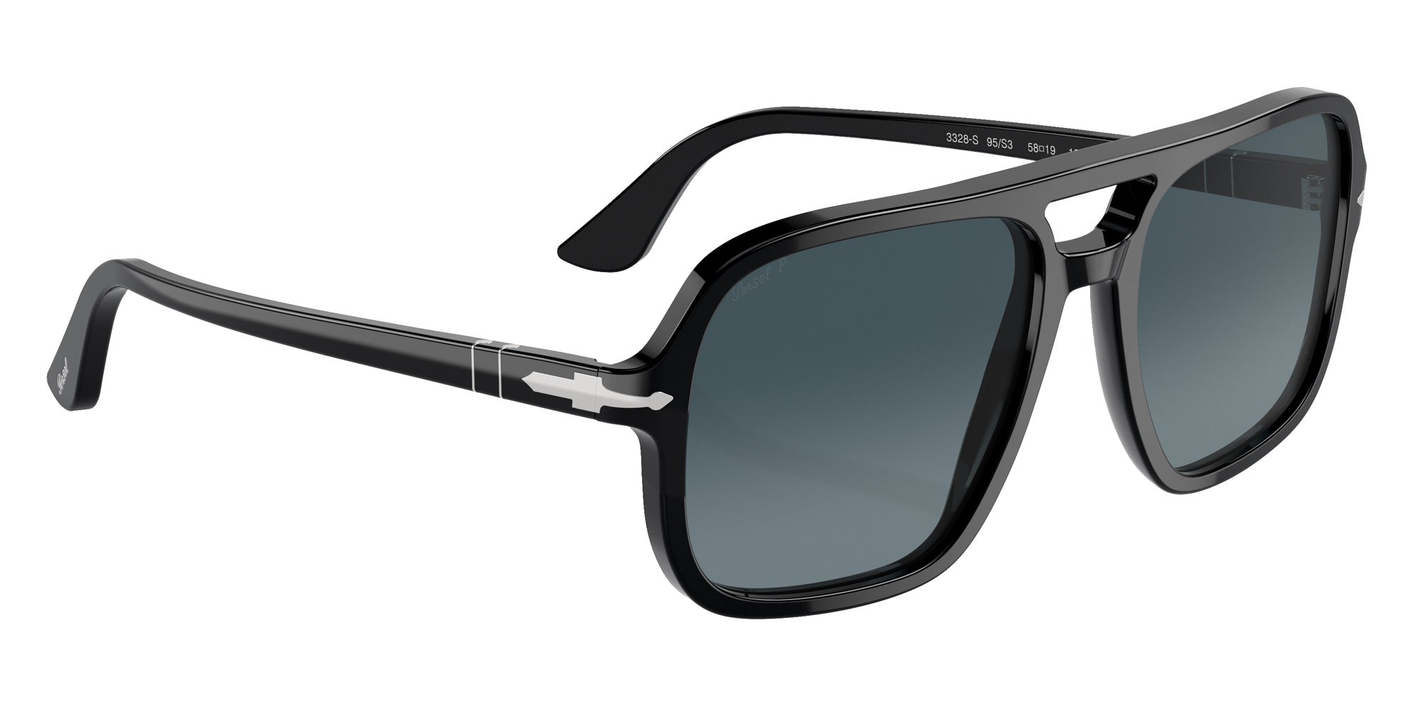 Persol PO3328S 95/S3 58 - Black / Light Blue Gradient Dark Blue Polarized #id:po3328s95s3_s:106120