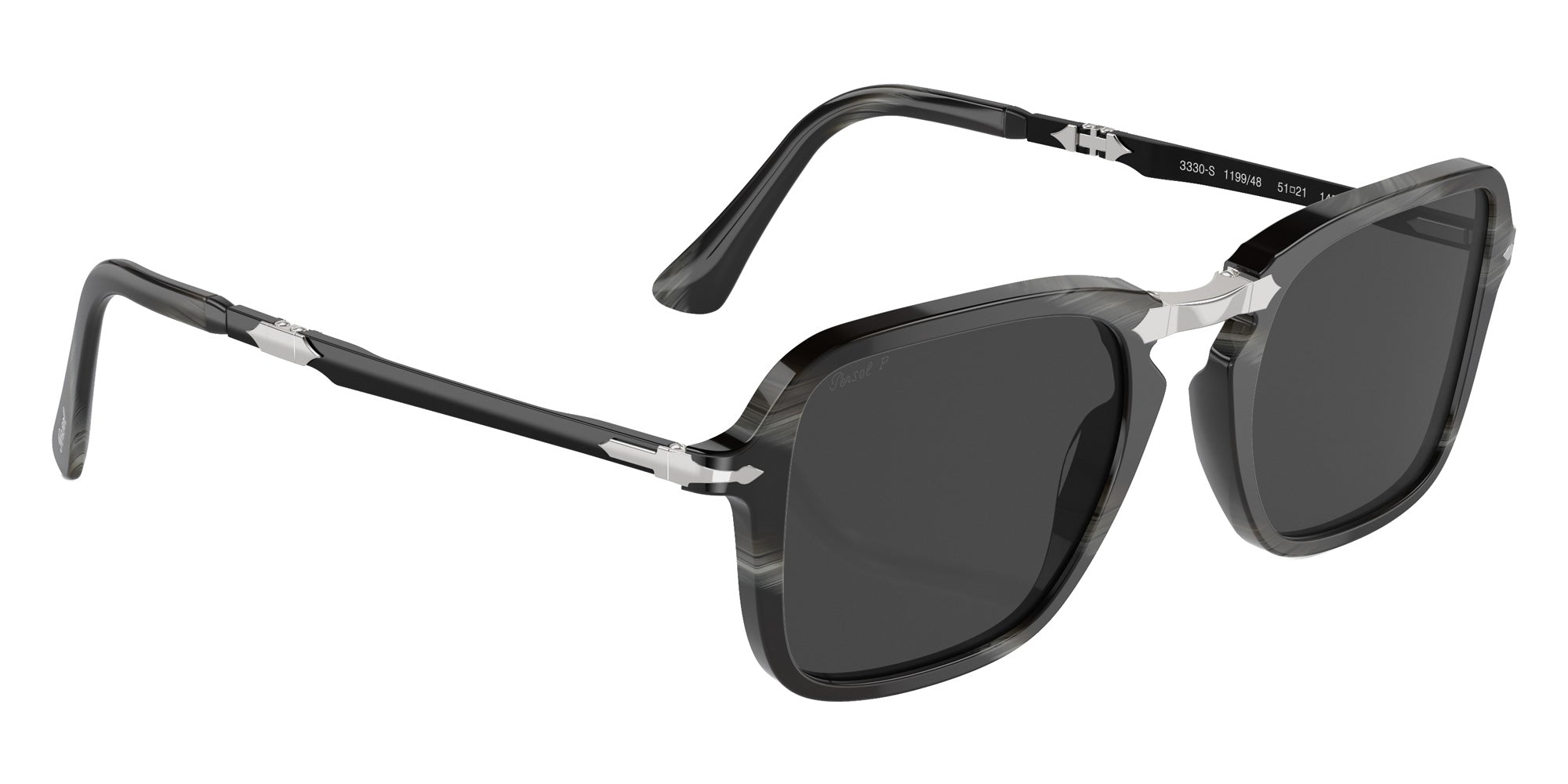 Persol PO3330S 119948 51 - Black Horn / Polarized Black #id:po3330s119948_s:100120