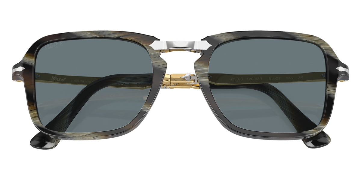 Persol PO3330S 12003R 54 - Green Horn / Blue Polarized #id:po3330s12003r_s:100125