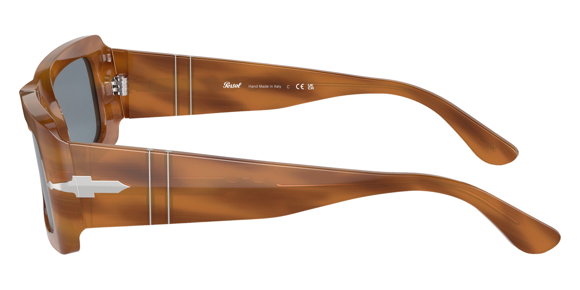 Persol PO3332S Francis 960/56 54 - Striped Brown / Light Blue #id:po3332s96056_s:100110