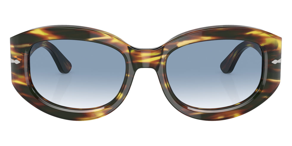 Persol PO3335S 938/3F 56 - Brown-Yellow Tortoise / Clear Gradient Blue #id:po3335s9383f_s:100100