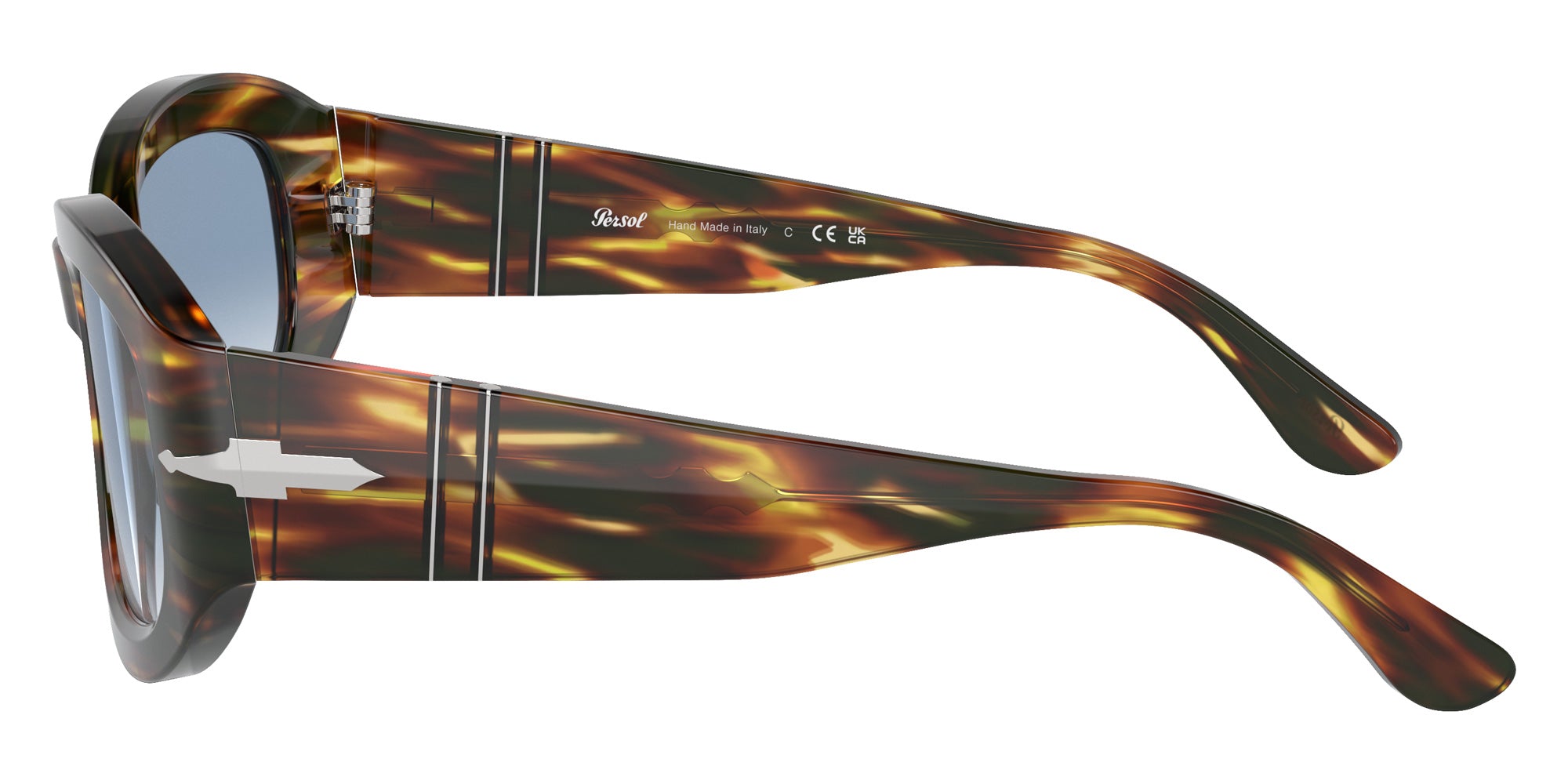 Persol PO3335S 938/3F 56 - Brown-Yellow Tortoise / Clear Gradient Blue #id:po3335s9383f_s:100110