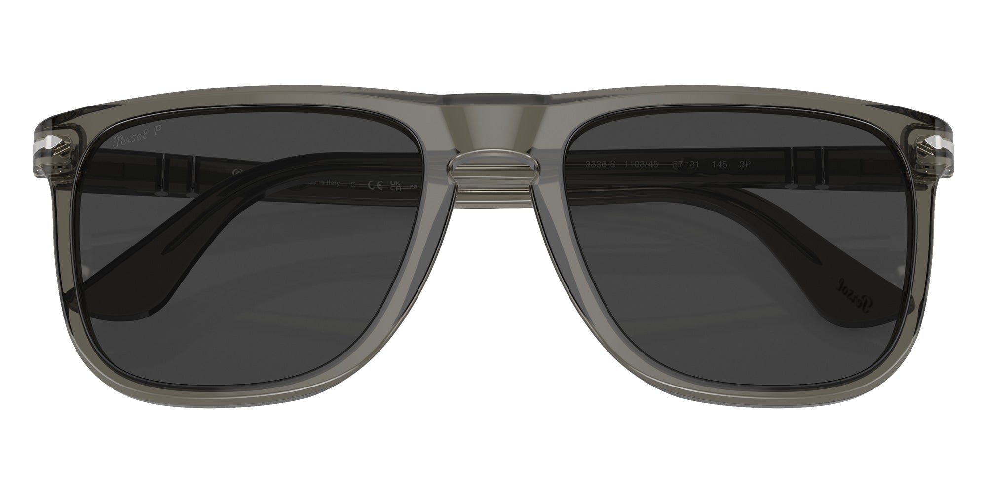 Persol PO3336S 110348 57 - Smoke / Polarized Black #id:po3336s110348_s:100125