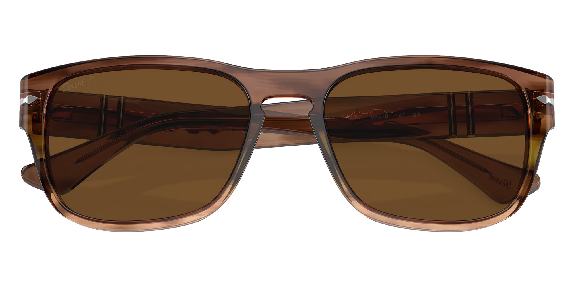 Persol PO3341S 120757 55 - Striped Brown Green #id:po3341s120757_s:100125