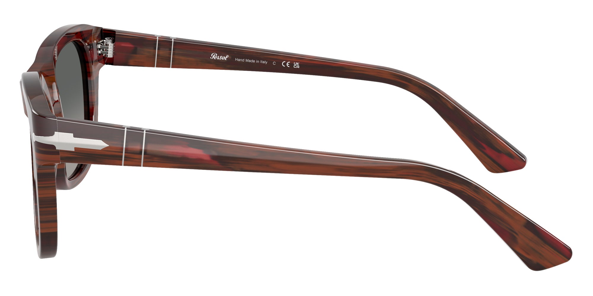 Persol PO3372S 122371 55 - Striped Burgundy / Gradient Gray #id:po3372s122371_s:100110