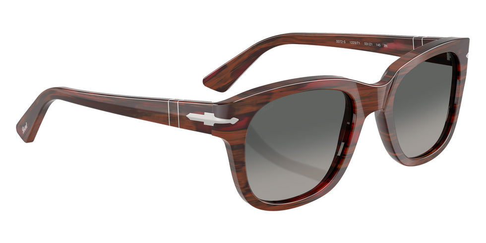 Persol PO3372S 122371 55 - Striped Burgundy / Gradient Gray #id:po3372s122371_s:100120