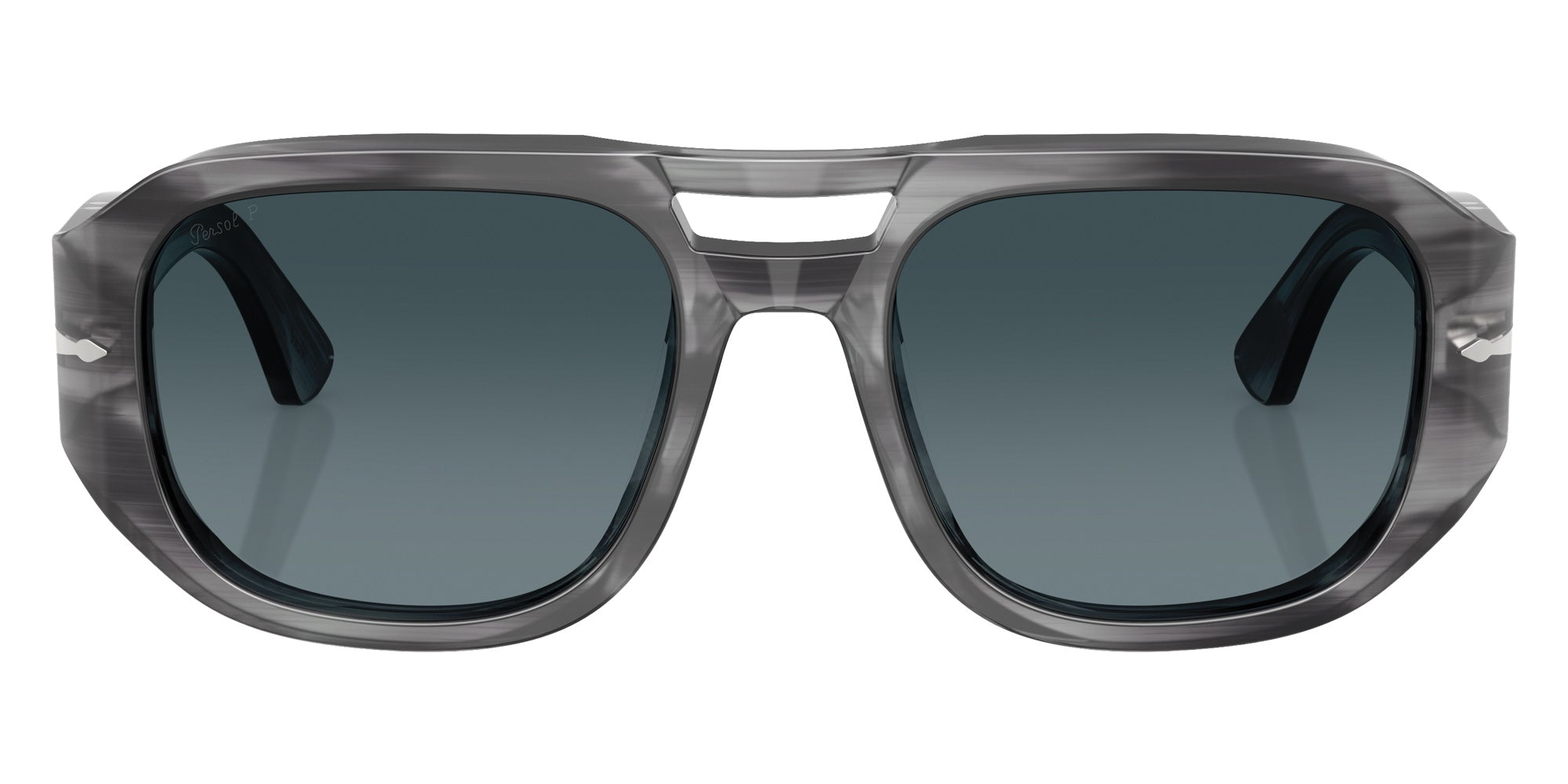 Persol PO3373S - Vincent 1192S3 53 - Striped Gray / Light Blue Gradient Dark Blue Polarized #id:po3373s1192s3_s:100100