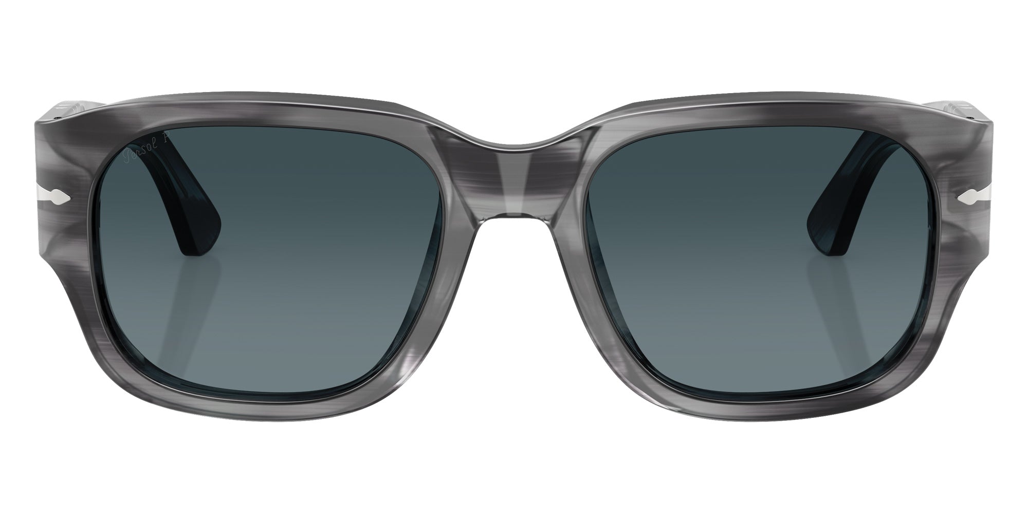 Persol PO3380S 1192S3 55 - Striped Gray / Light Blue Gradient Dark Blue Polarized #id:po3380s1192s3_s:104100