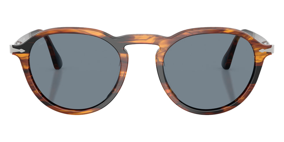 Persol PO3383S 123556 51 - Striped Black & Brown / Light Blue #id:po3383s123556_s:100100