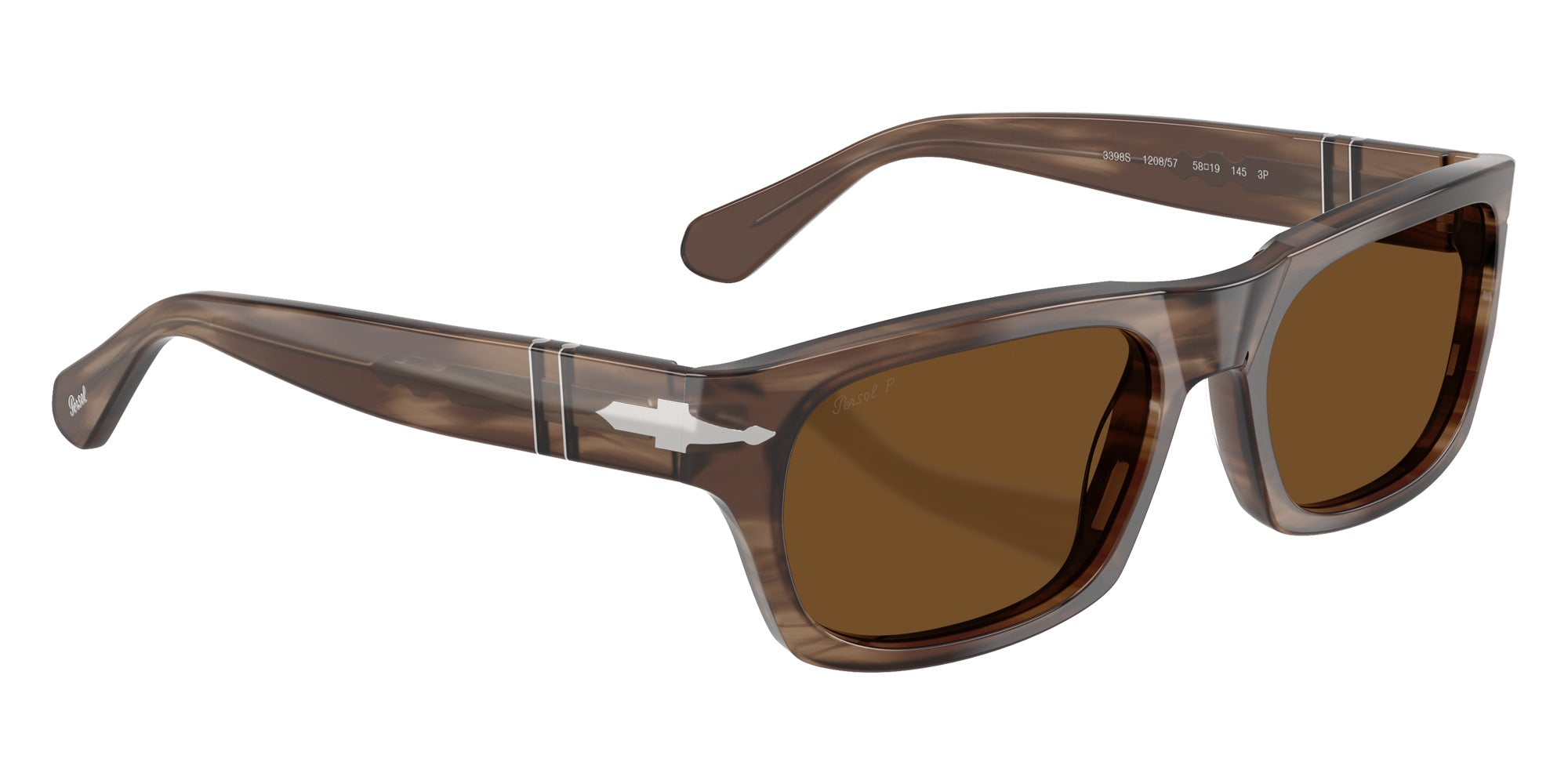 Persol PO3398S 120857 55 - Striped Brown #id:po3398s120857_s:104120