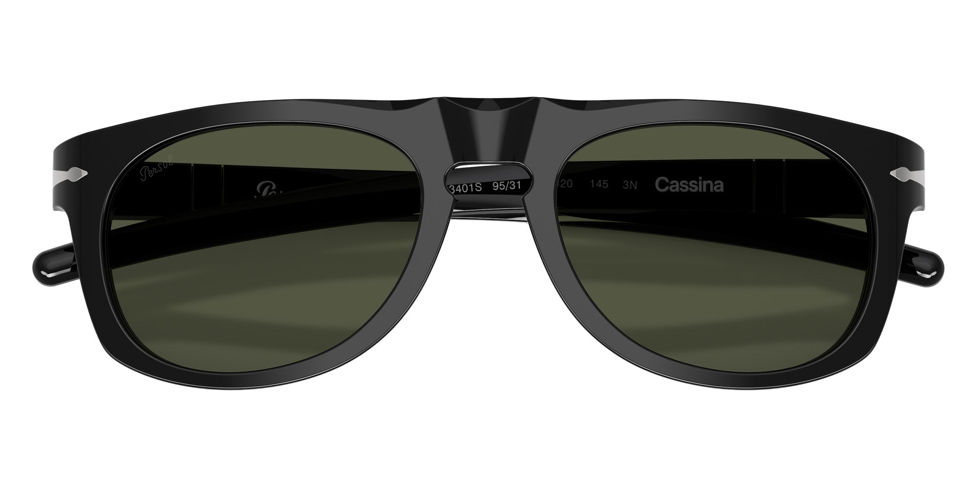 Persol PO3401S - Persol & Cassina Collection 95/31 53 - Black / Green #id:po3401s9531_s:102125
