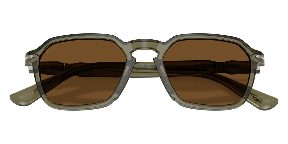 Persol PO3414S 114257 51 - Oliva Green / Polarized Brown #id:po3414s114257_s:104125