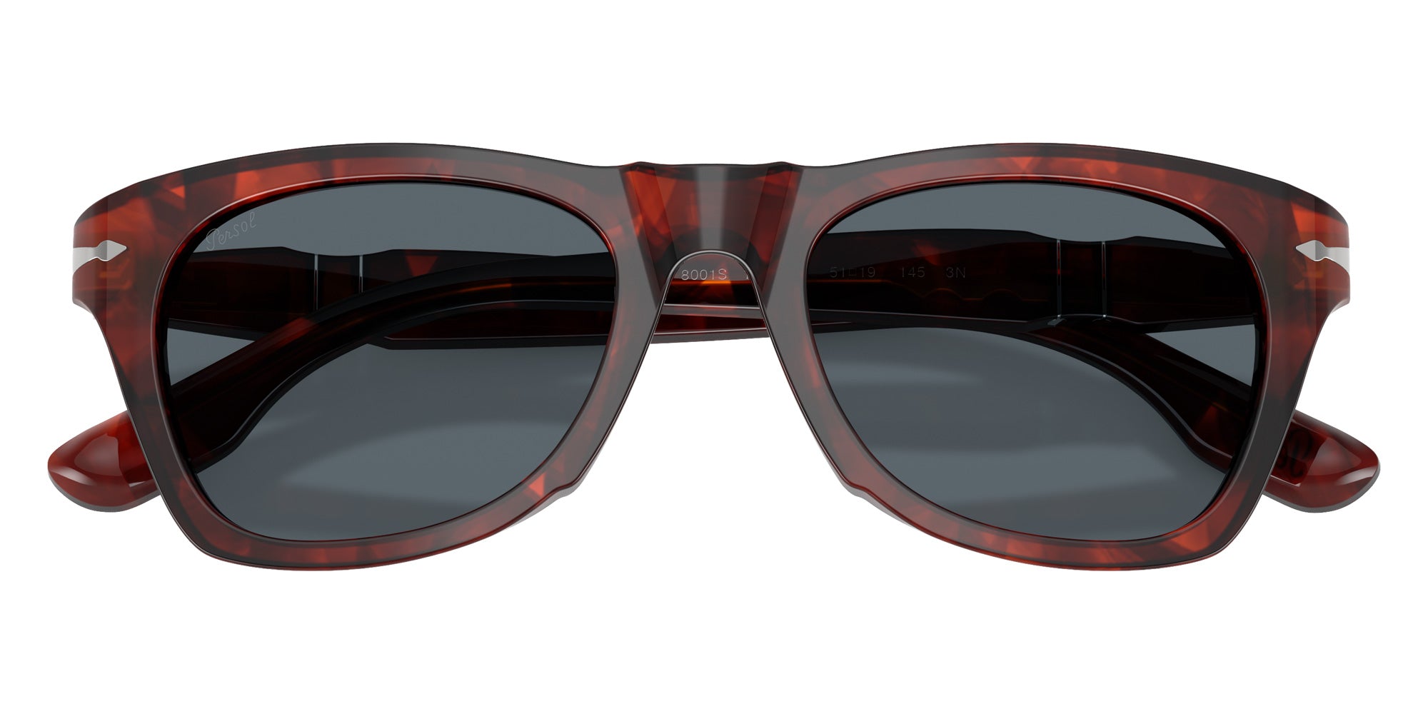 【美品】PERSOL サングラス レッド 2841-S Persol PO8001S Wayfarer Sunglasses | EyeOns.com