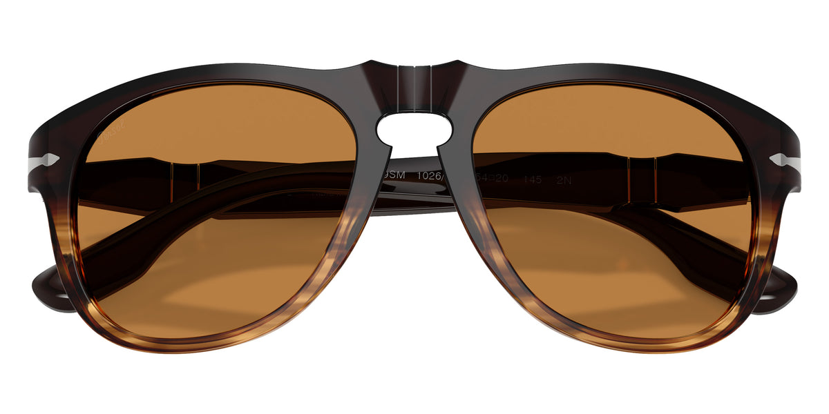 Persol PO8649SM 102653 54 - Brown Striped Amber / Brown #id:po8649sm102653_s:100125