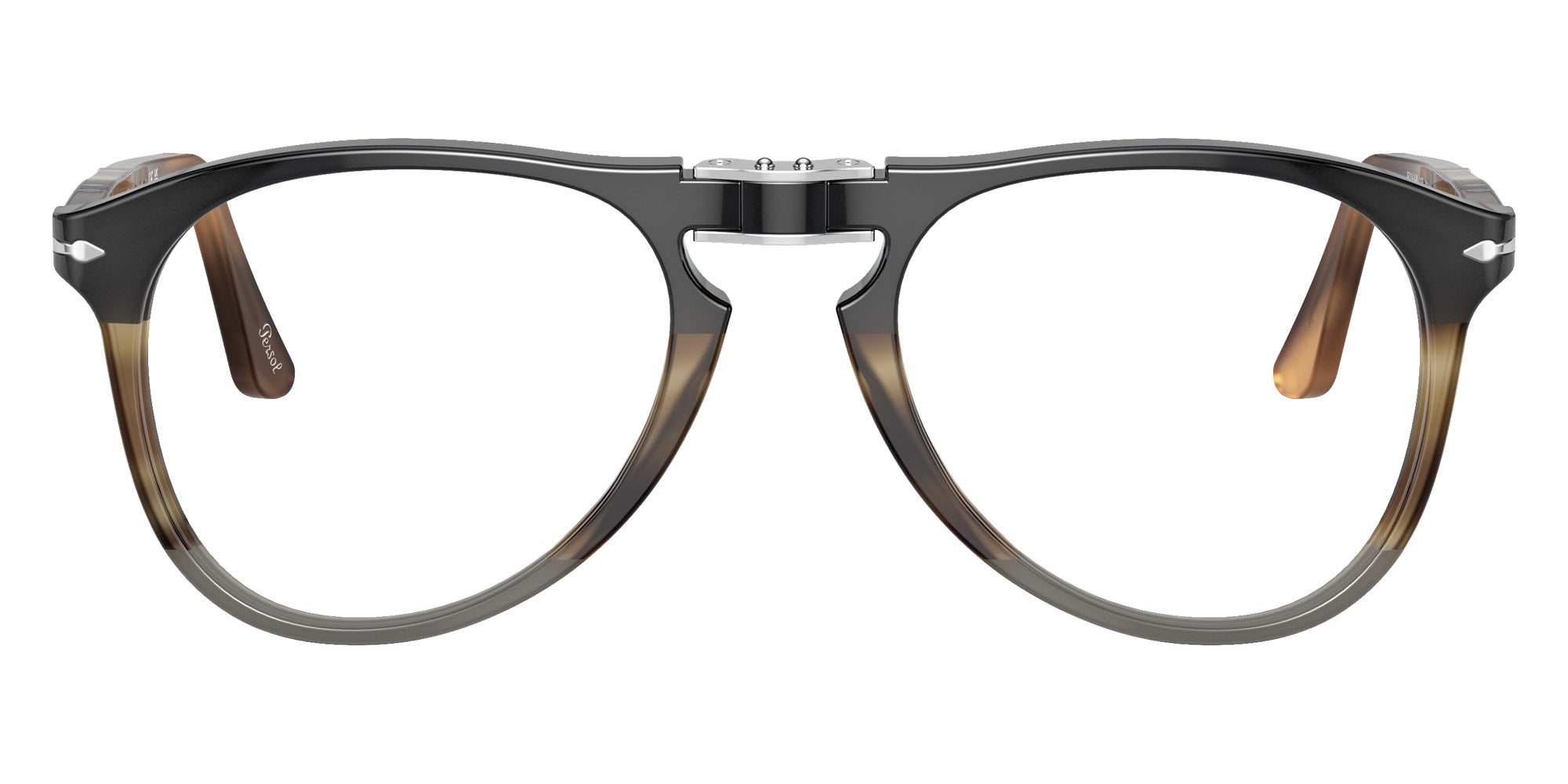 Persol PO9714VM 1135 52 - Black Striped Brown Gray #id:po9714vm1135_s:100100