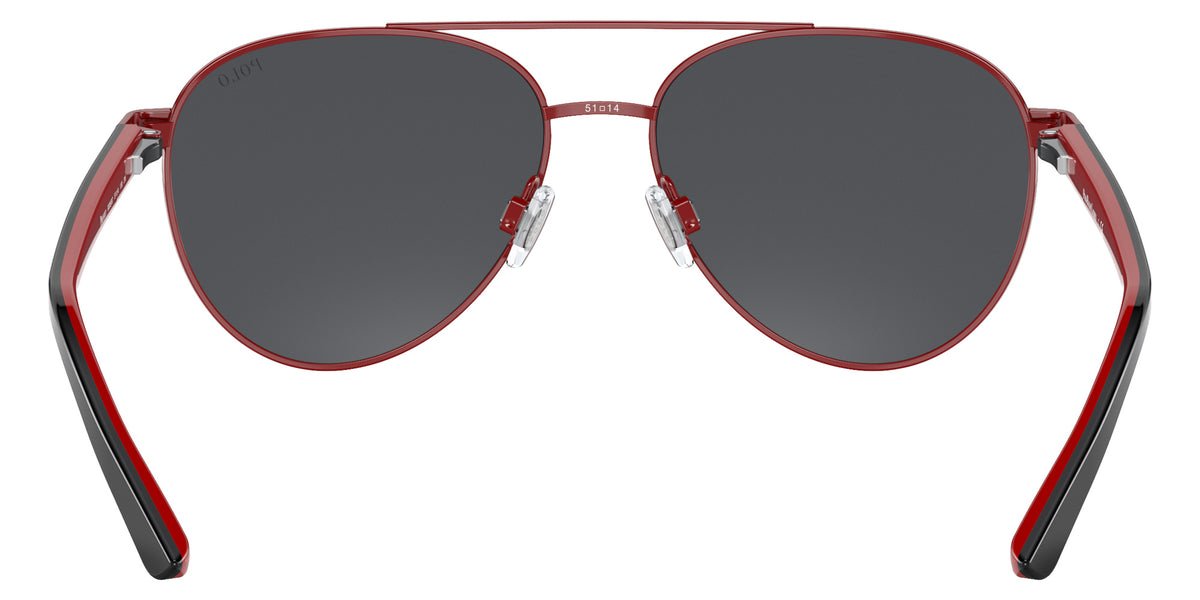 POLO RALPH LAUREN PP9001 900687 51 - Shiny Red / Dark Gray #id:pp9001900687_s:100115