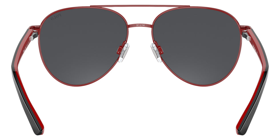 POLO RALPH LAUREN PP9001 900687 51 - Shiny Red / Dark Gray #id:pp9001900687_s:100115