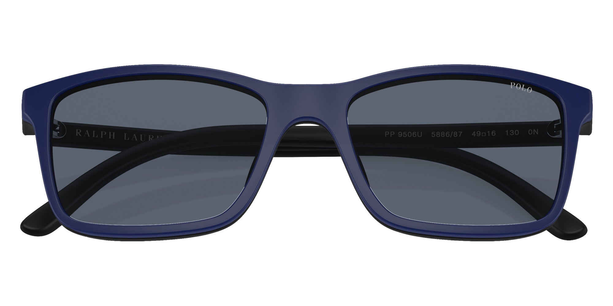 POLO RALPH LAUREN PP9506U 588687 49 - Matte Black / Gray Blue #id:pp9506u588687_s:100125