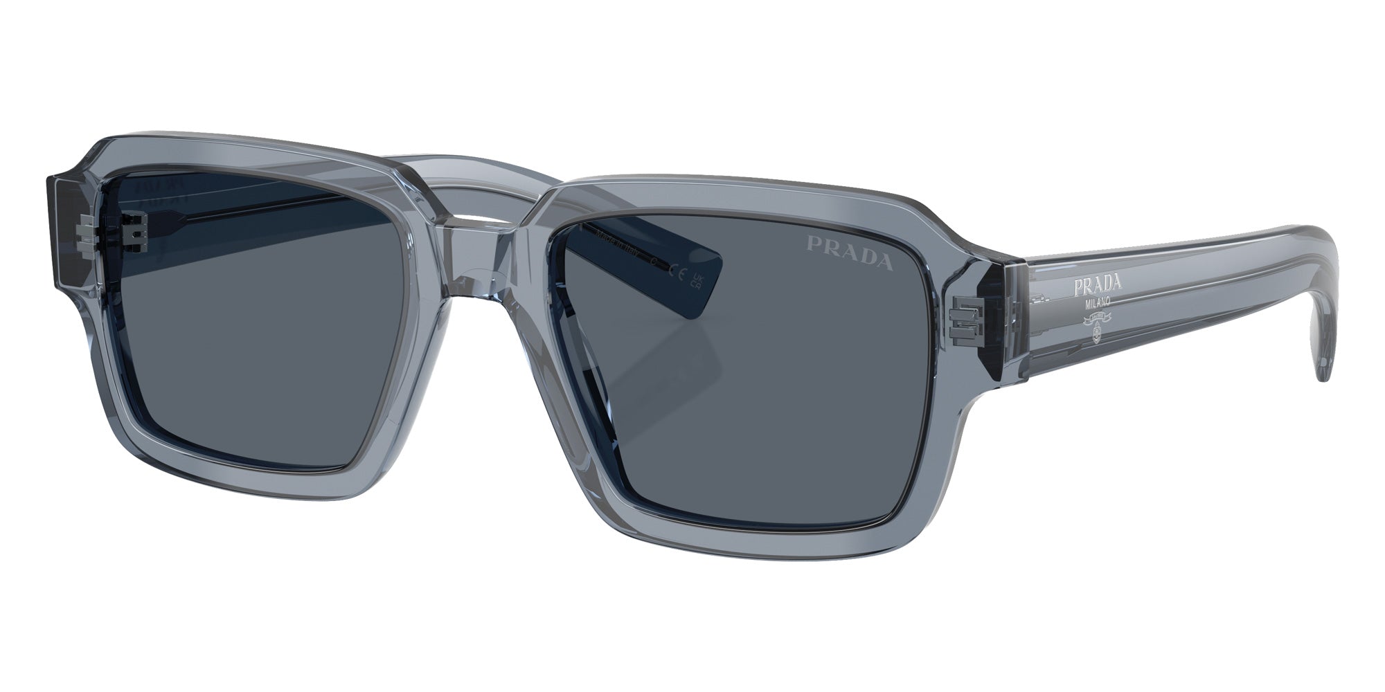 Prada PR 02ZSF Square Sunglasses | EyeOns.com