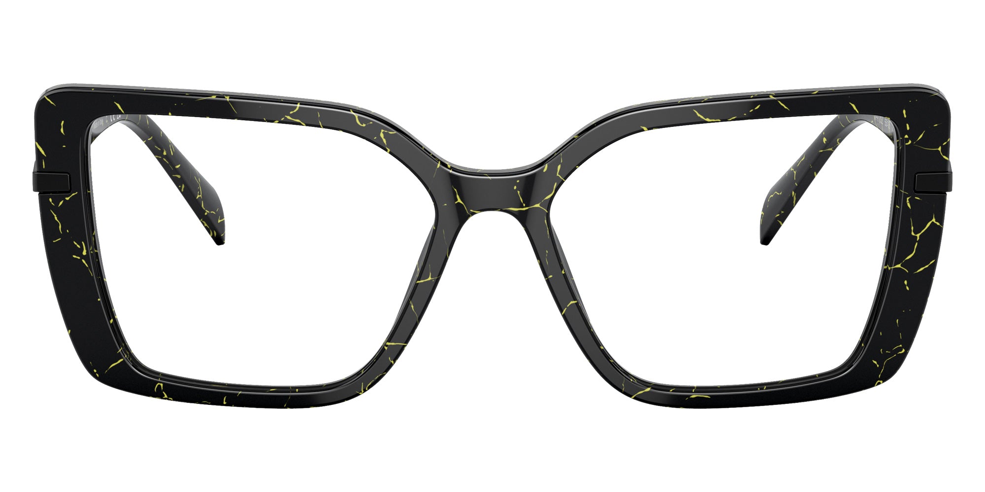 Prada PR 03ZV 19D1O1 53 - Black/Yellow Marble #id:pr03zv19d1o1_s:100100