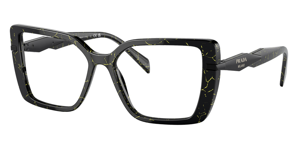 Prada PR 03ZV 19D1O1 53 - Black/Yellow Marble #id:pr03zv19d1o1_s:100105