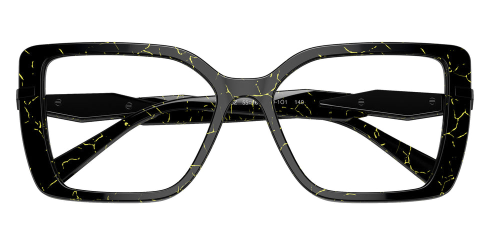 Prada PR 03ZV 19D1O1 53 - Black/Yellow Marble #id:pr03zv19d1o1_s:100120