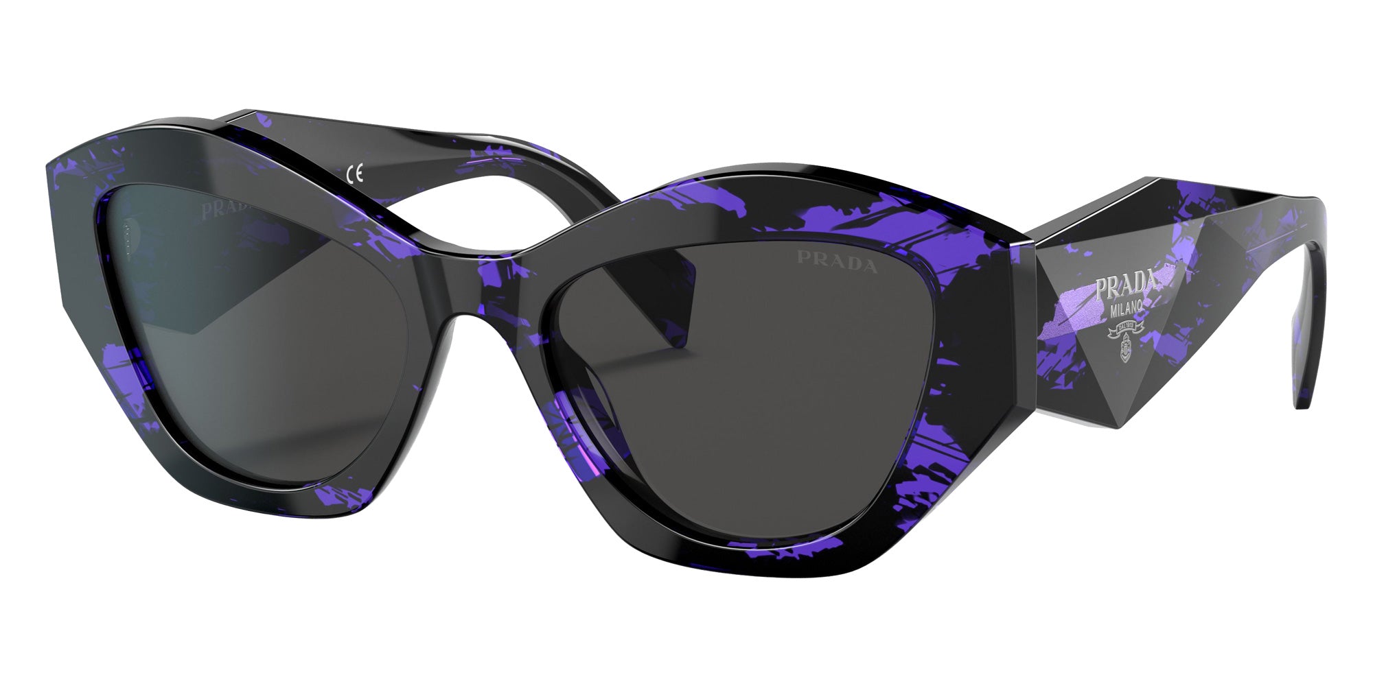 Prada PR 07YS 05V5S0 53 - Abstract Purple / Dark Gray #id:pr07ys05v5s0_s:100105