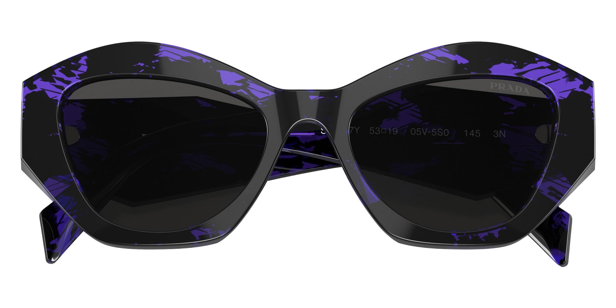 Prada PR 07YS 05V5S0 53 - Abstract Purple / Dark Gray #id:pr07ys05v5s0_s:100120