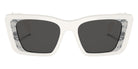 Prada PR 08YS 02V5S0 51 - White/Havana Black / Dark Gray #id:pr08ys02v5s0_s:100100