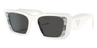 Prada PR 08YS 02V5S0 51 - White/Havana Black / Dark Gray #id:pr08ys02v5s0_s:100105