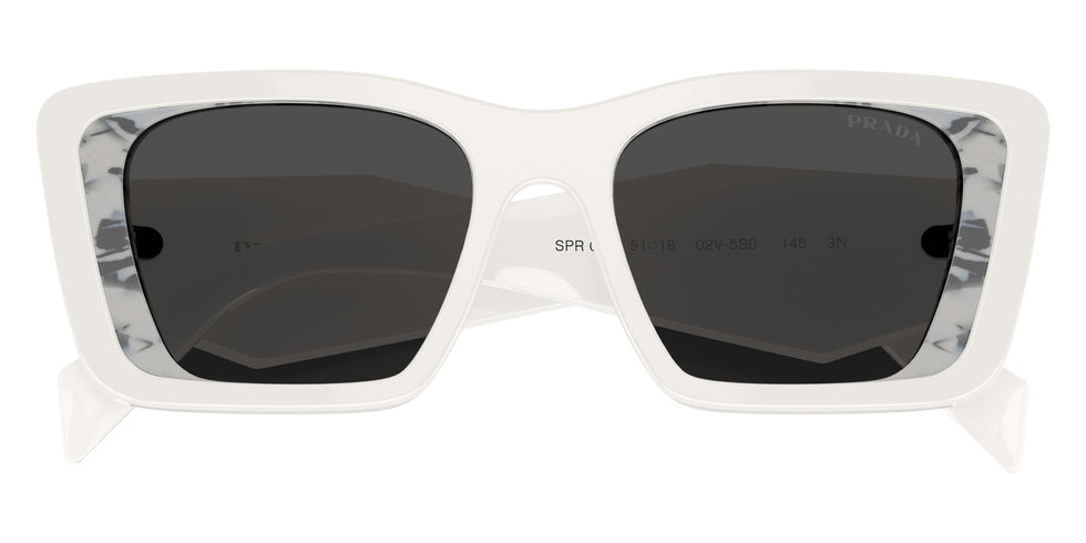 Prada PR 08YS 02V5S0 51 - White/Havana Black / Dark Gray #id:pr08ys02v5s0_s:100120