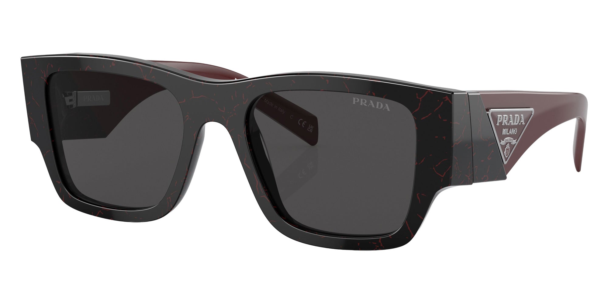 Prada PR 10ZS 11F5S0 54 - Black Etruscan Marble / Dark Gray #id:pr10zs11f5s0_s:100105