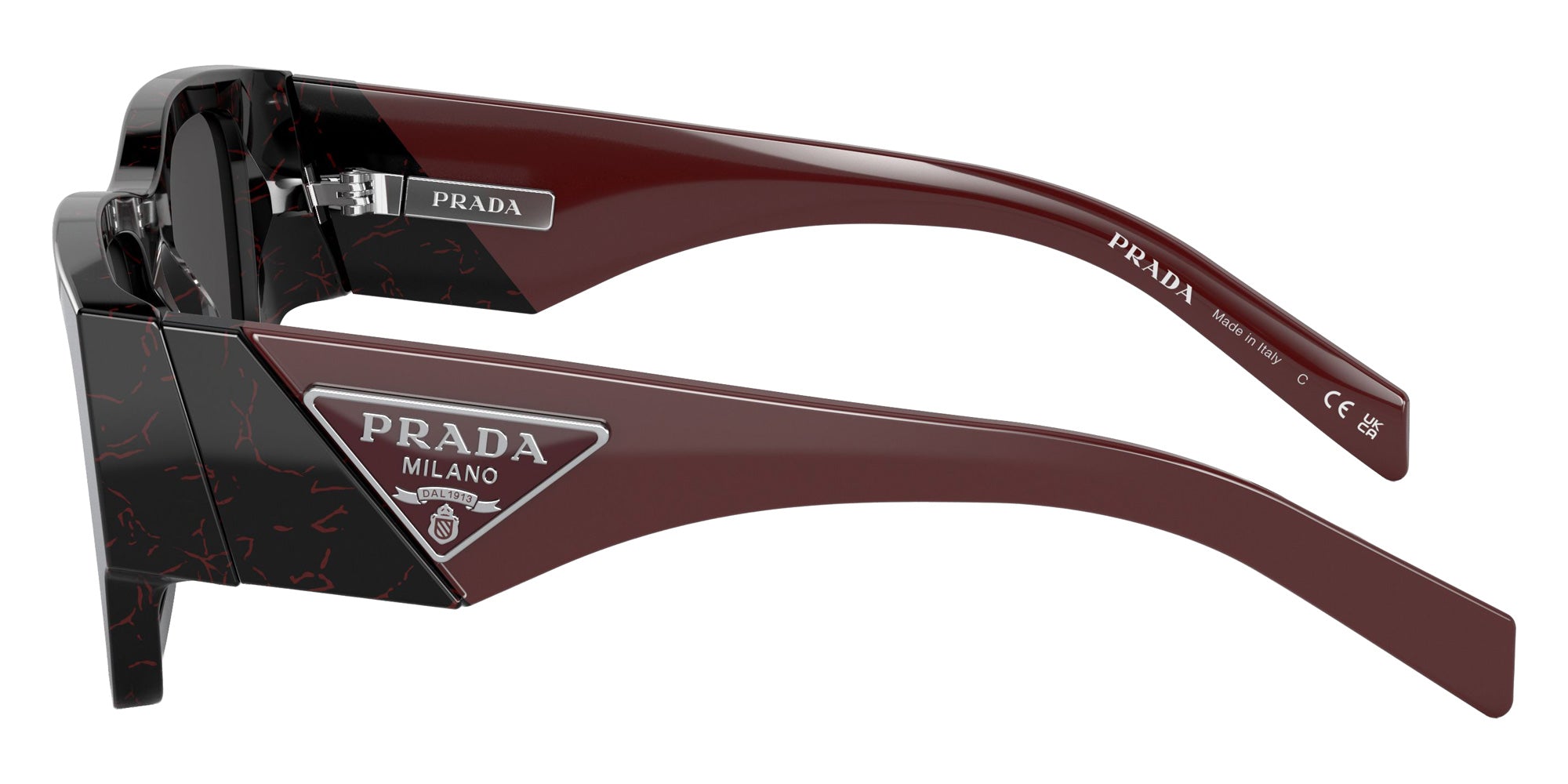 Prada PR 10ZS 11F5S0 54 - Black Etruscan Marble / Dark Gray #id:pr10zs11f5s0_s:100110