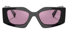 Prada PR 15YS 1AB07Q 51 - Black / Dark Violet Mirrored Silver Int #id:pr15ys1ab07q_s:100100