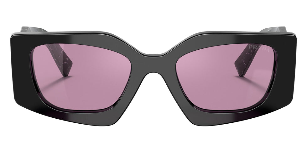 Prada PR 15YS 1AB07Q 51 - Black / Dark Violet Mirrored Silver Int #id:pr15ys1ab07q_s:100100